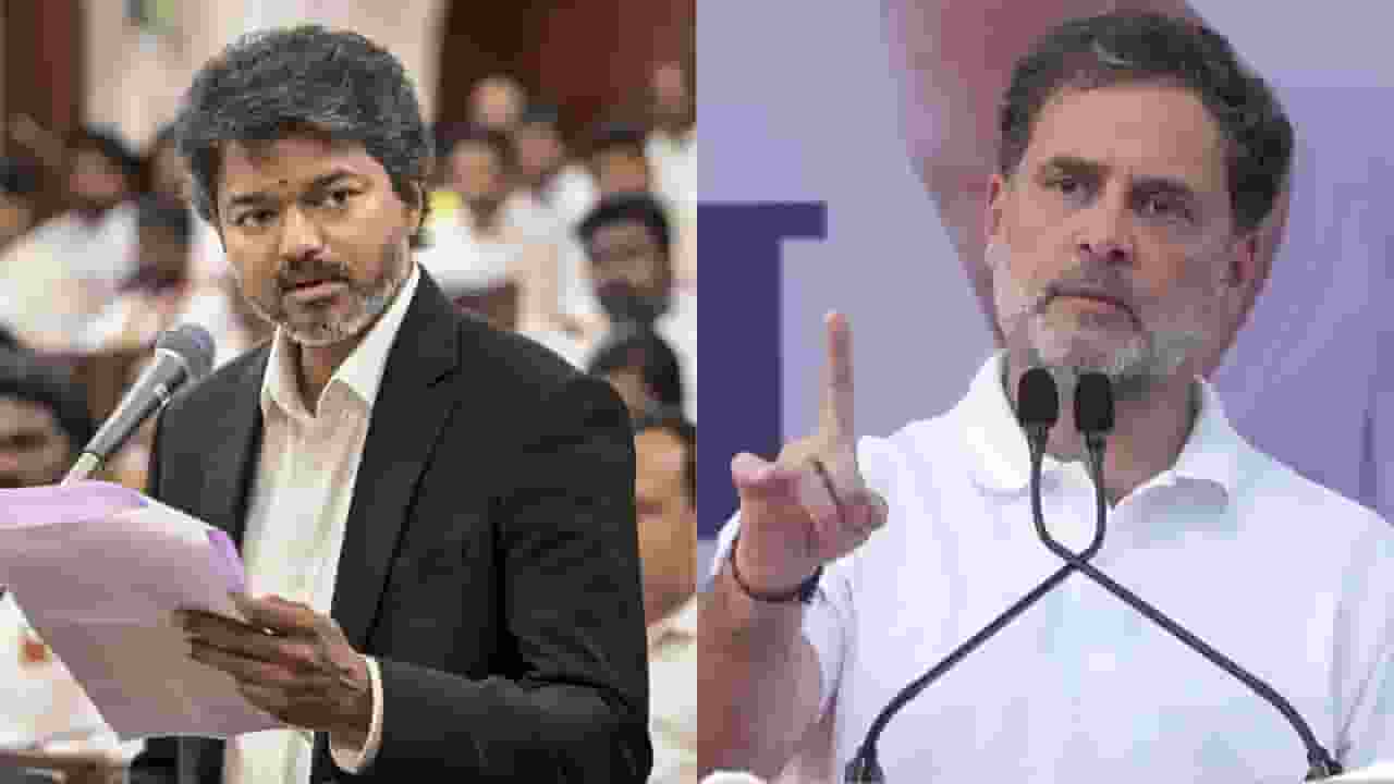 CM Vijay and Rahul Gandhi