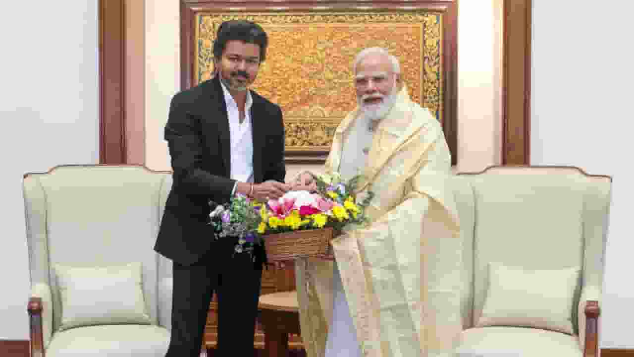 CM vijay meets pm modi