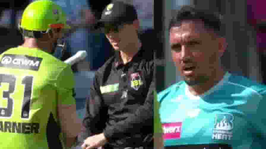 Zaman Khan David Warner BBL