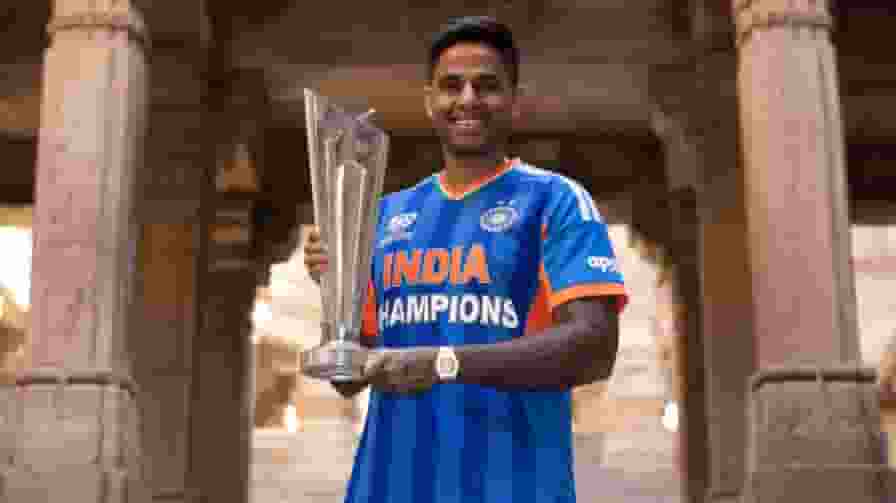 Suryakumar Yadav T20 World Cup Trophy