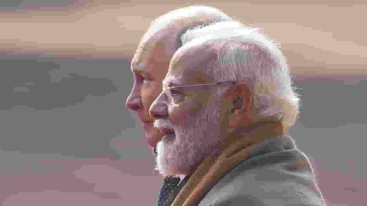 Vladimir Putin and Narendra Modi