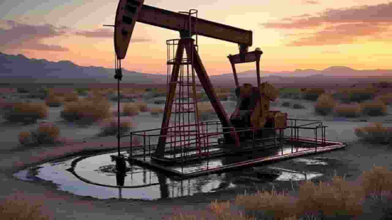 AI Generated Image of oil well.