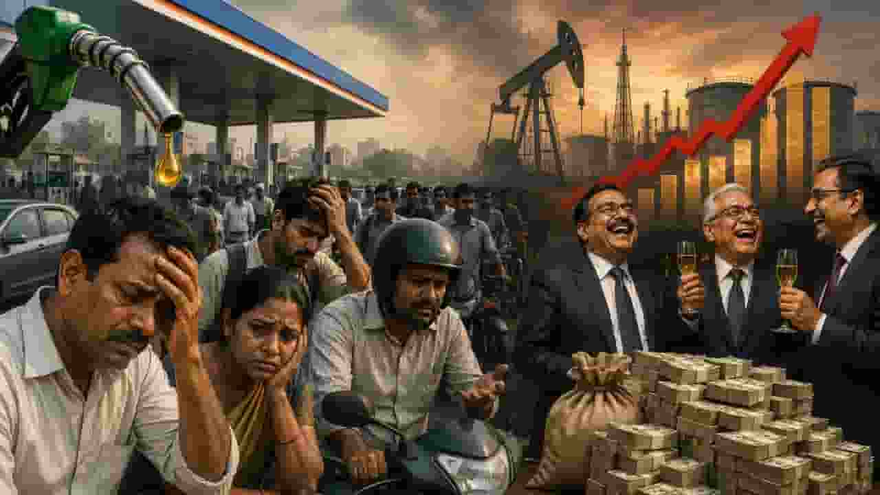 ai generated image of oil prices in india