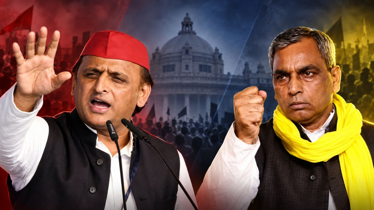 Akhilesh Yadav vs OP Rajbhar