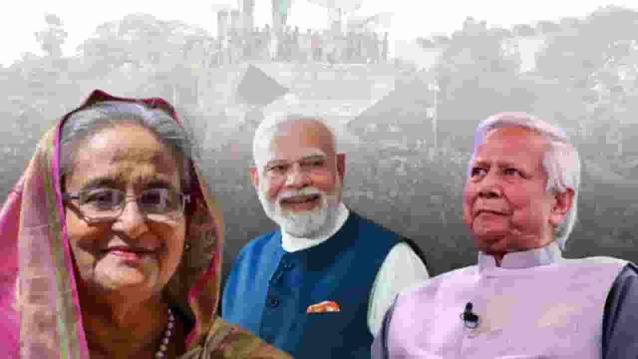 sheikh hasina narendra modi and mohammad yunus