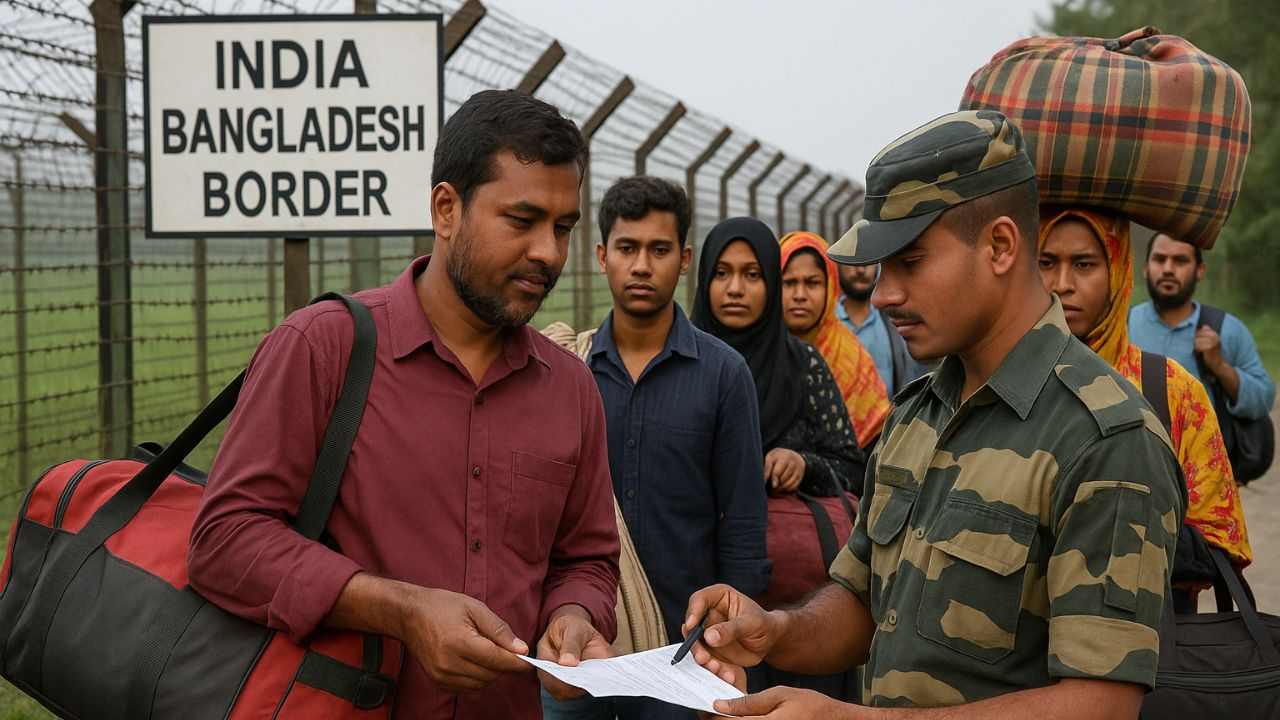 ai generated image of india bangladesh border