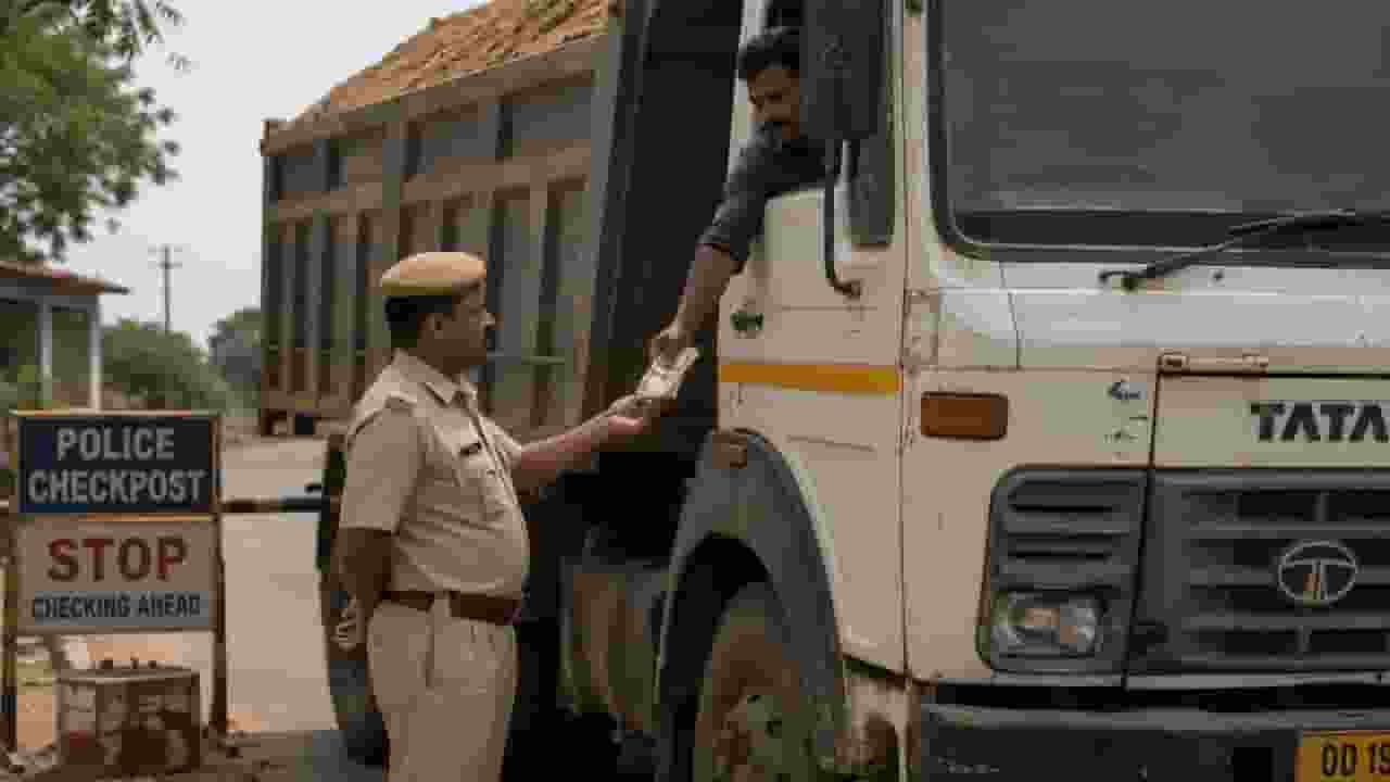 ai generated image of an officer taking bribe