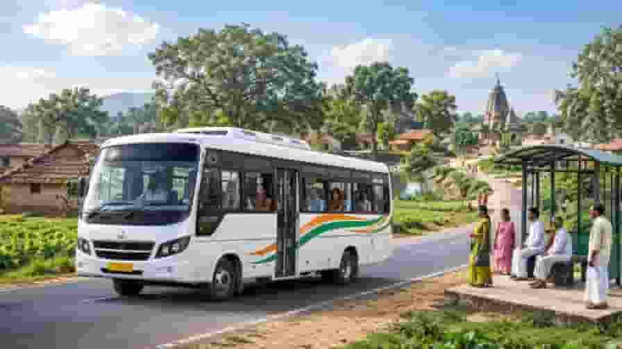 ai generated image of bus services in up