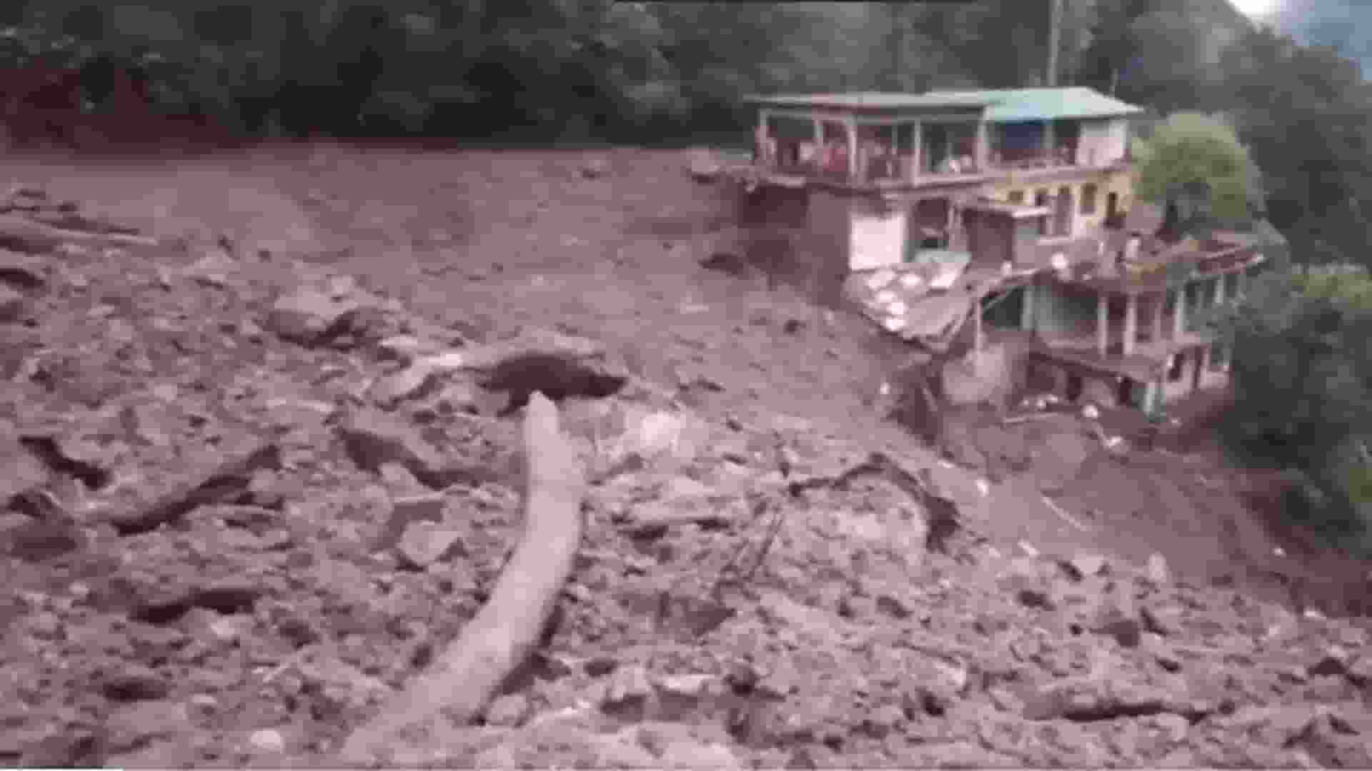 चमोली में फिर फटा बादल: 5 लोग लापता, कई घर मलबे में दबे Cloudburst in Chamoli