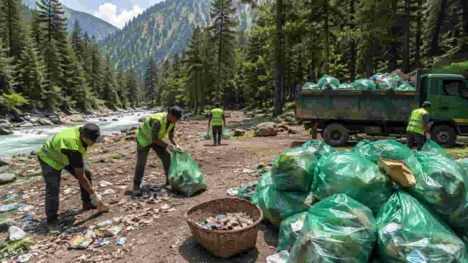 Kasol Forest Cleared of Garbage