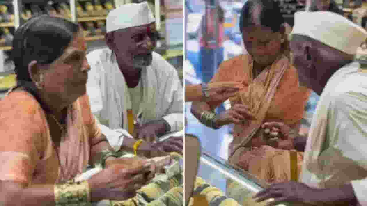 1100 रुपये लेकर मंगलसूत्र खरीदने गए बुजुर्ग की कहानी वायरल क्यों हुई? Chhatrapati Sambhajinagar viral video