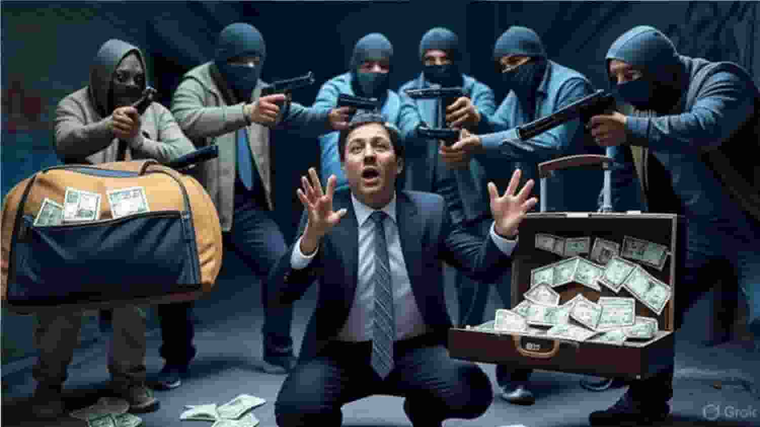 बंदूक की नोक पर घर से 20 लाख लूटे, फिर ऑफिस ले जाकर 10 लाख और ले लिए Representational image