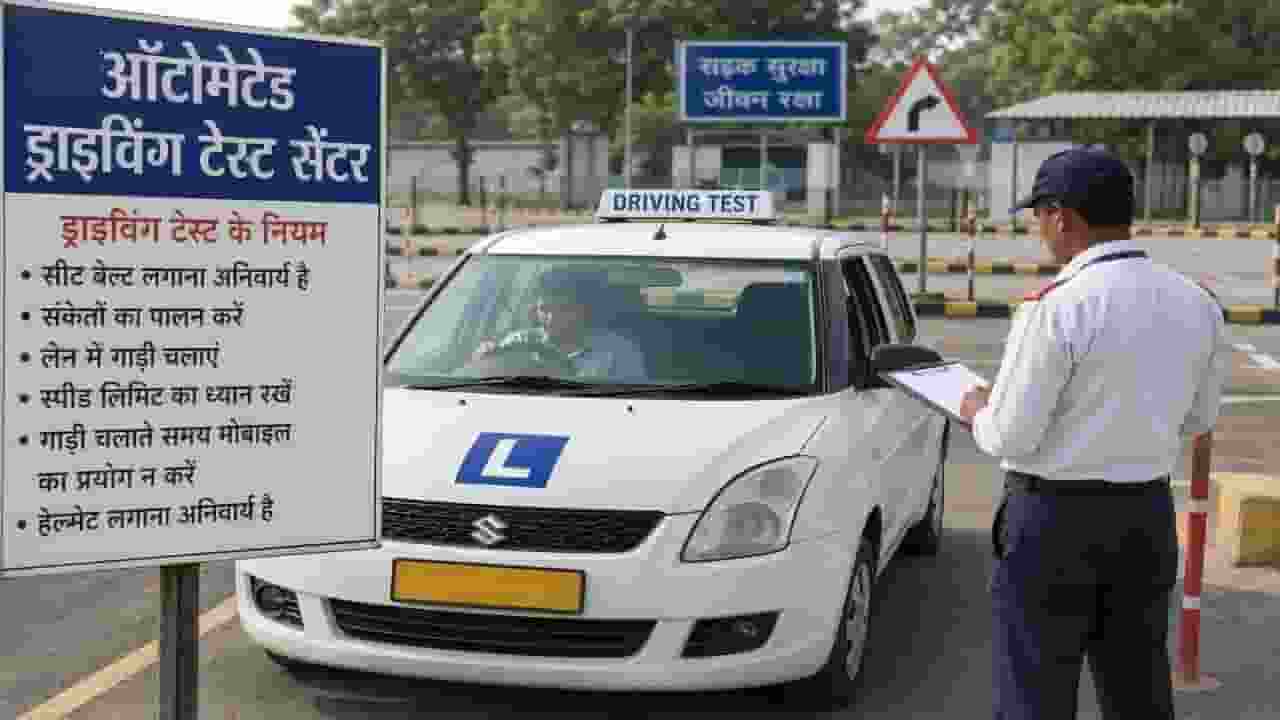 ai generated image of driving test in up