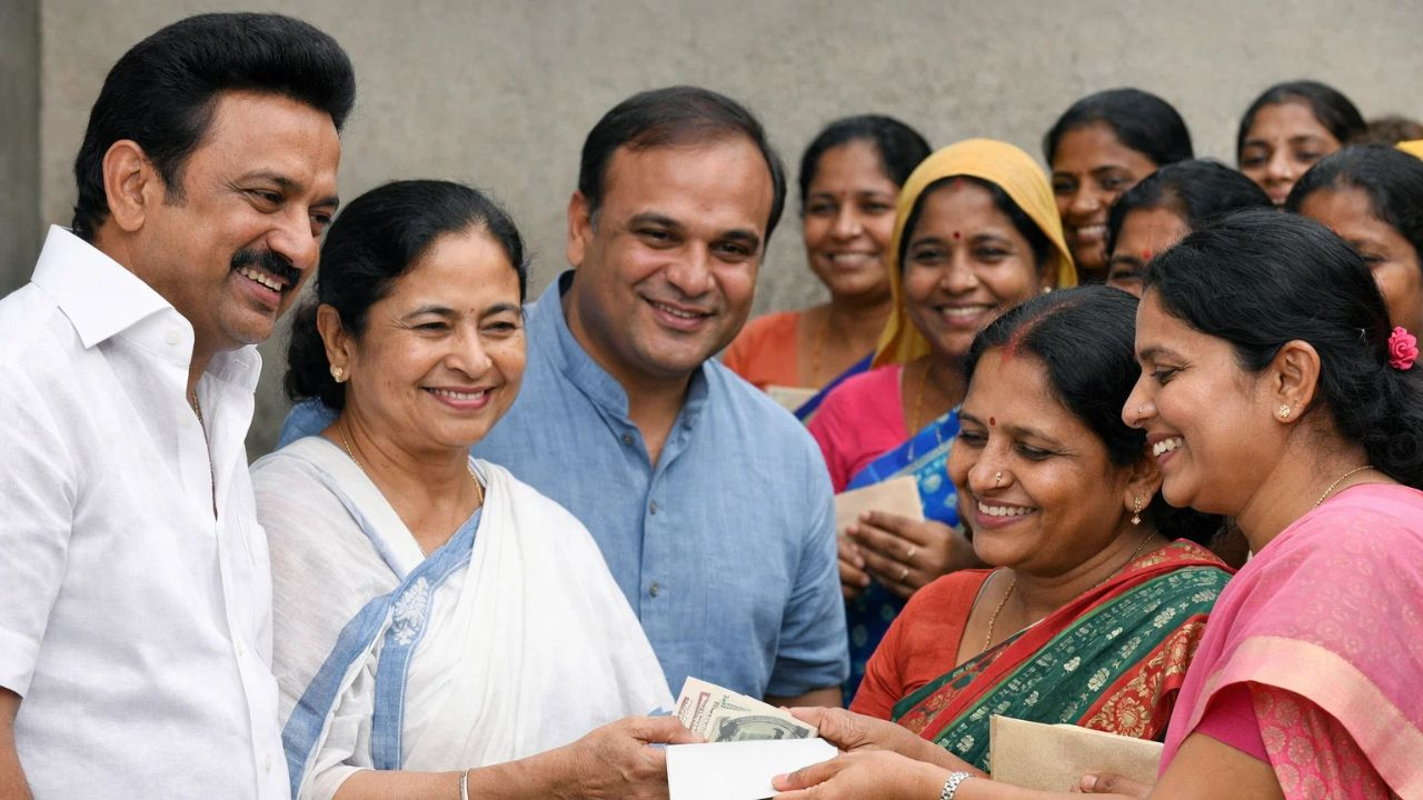 ai generated image of cash transfer schemes in election states