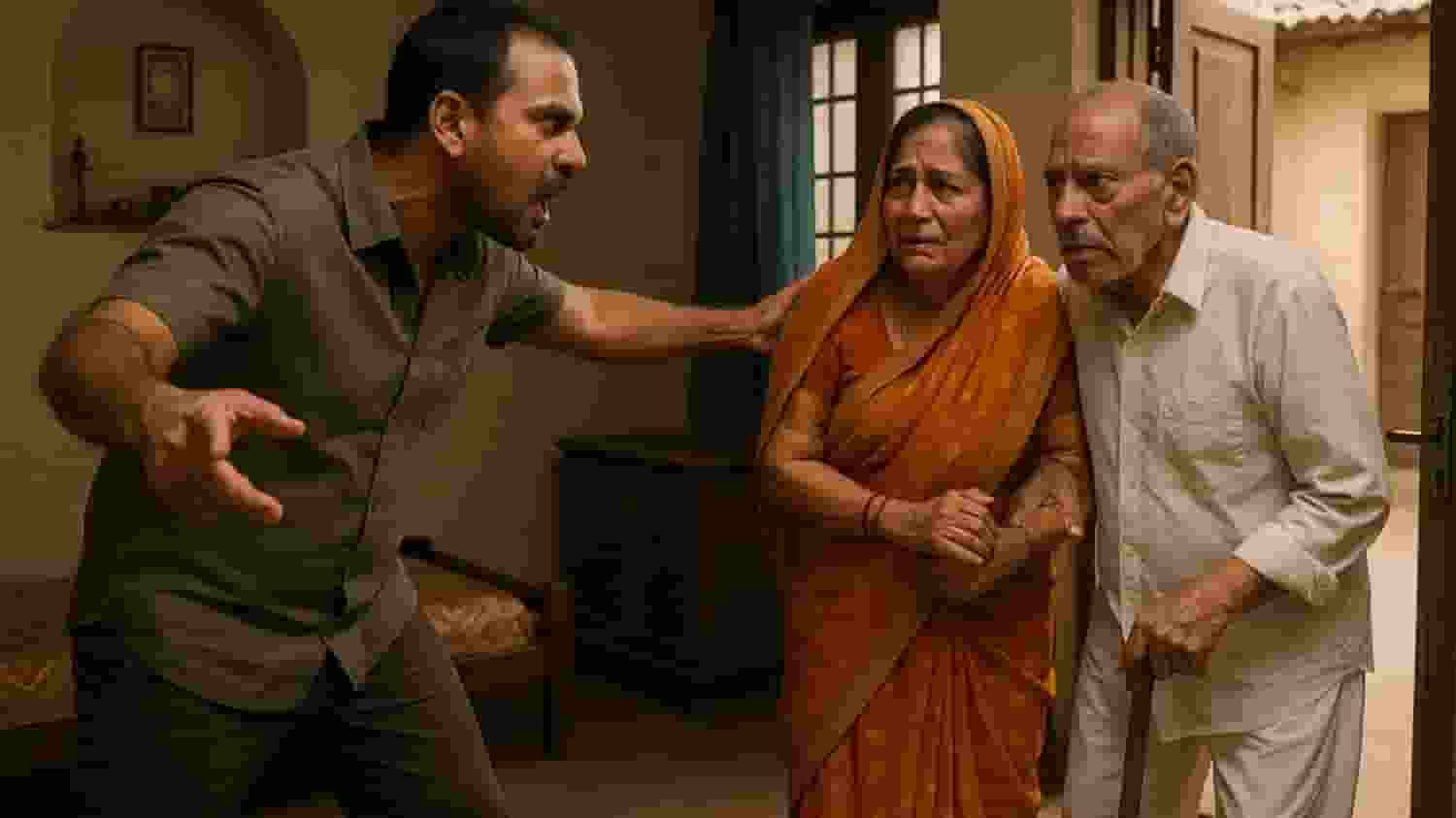 प्रॉपर्टी के लिए झगड़ा हुआ और मां-बाप को ही पीटकर घर से निकाल दिया representational image