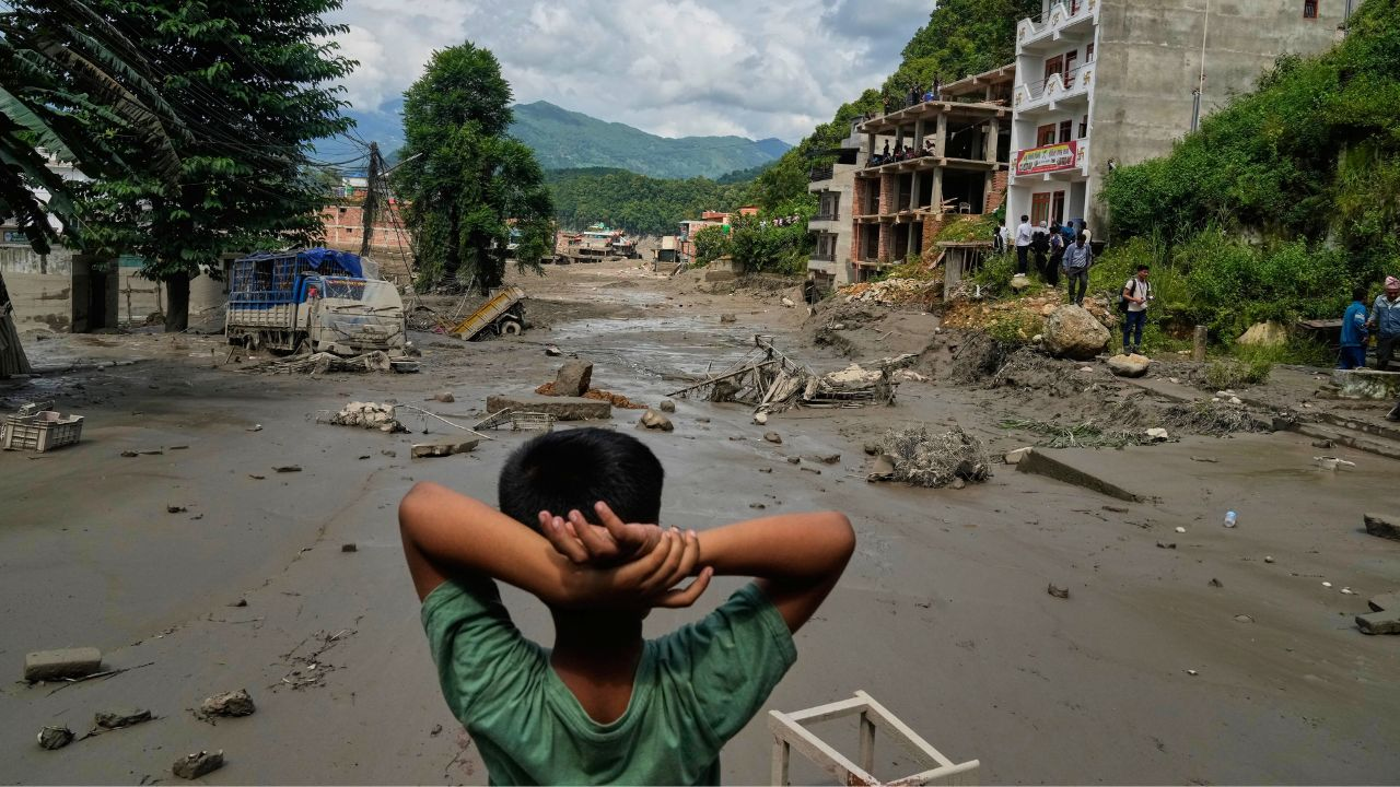aftermath of nepal floods