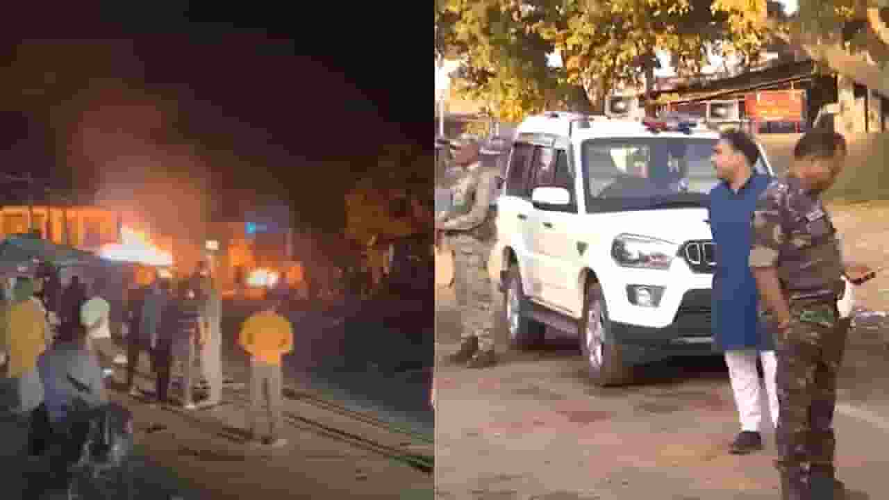 गिरिडीह हिंसा: दो पक्षों में झड़प के बाद फूंक दीं गाड़ियां और दुकानें giridih violence