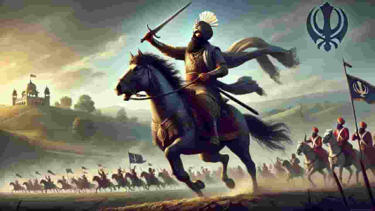 जब गुरु गोबिंद सिंह जी के 40 सिख लड़ाकों ने 10 लाख मुगलों को खदेड़ा AI Image of Guru Gobind Singh