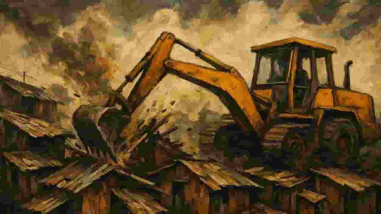 गुरुग्राम में चला बुलडोजर, भारी पुलिसबल तैनात; तनाव का माहौल Gurugram News.