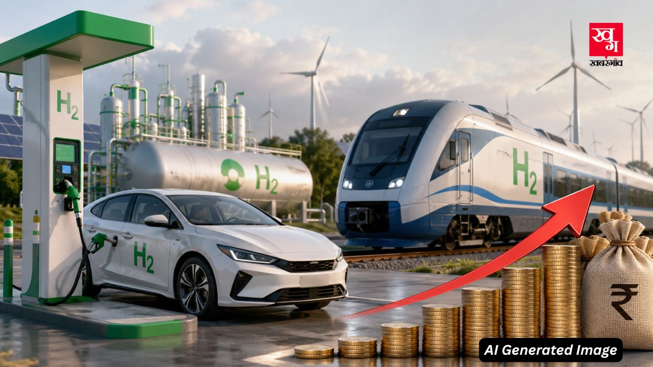ai generated image of hydrogen run vehicles in india