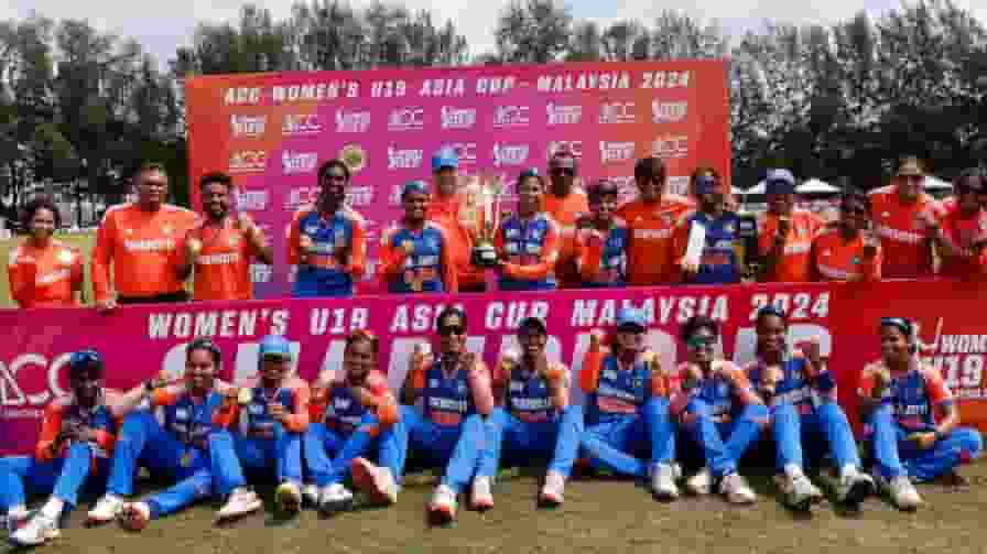 भारतीय टीम ने जीता विमेंस अंडर-19 एशिया कप का खिताब Women's Under-19 Asia Cup