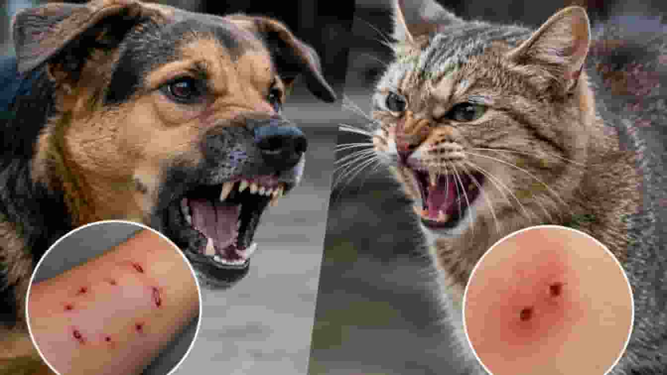 Dog vs Cat Bite