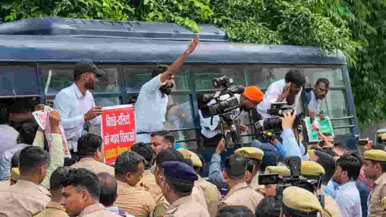 Protest in Lucknow