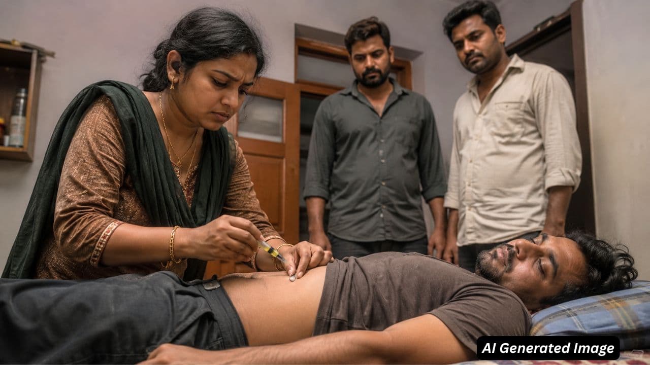 ai generated image of a women giving injection