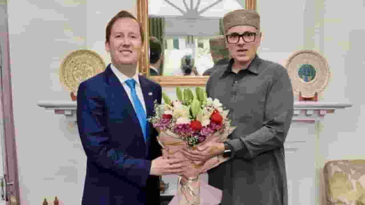 Sergio Gor and Omar Abdullah in Jammu Kashmir