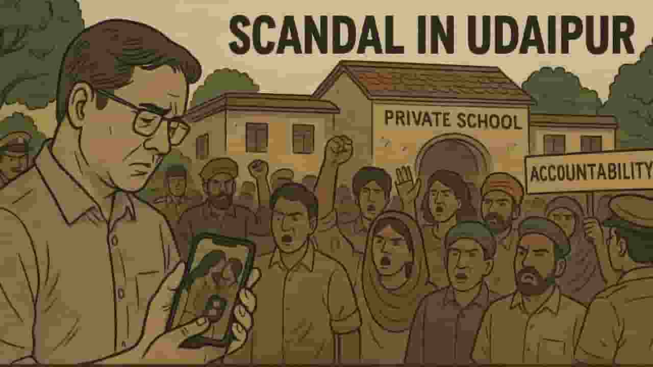 स्कूल डायरेक्टर ने शेयर किया अपना अश्लील वीडियो, पैरेंट्स ने किया बवाल Representational Image। Photo Credit: AI Generated