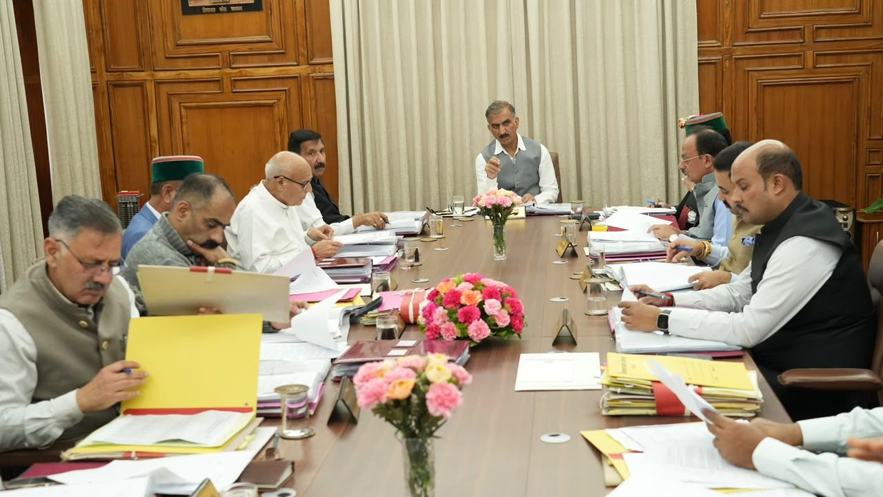 हिमाचल कैबिनेट की बैठक को सबोधित करते मुख्यमंत्री सुक्खू, Photo Credit-DPR