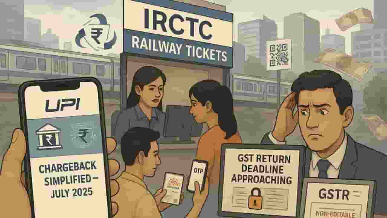 UPI, पैन से लेकर तत्काल टिकट तक, 1 जुलाई से क्या बदल रहा है? Image IRCTC Banking Changes in July 2025