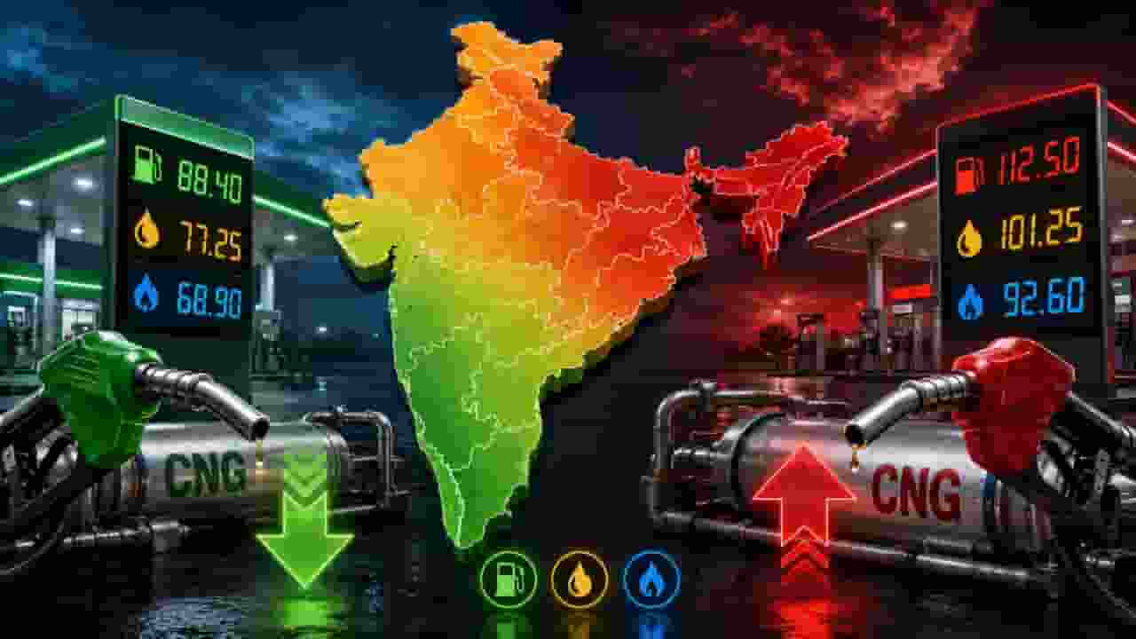 representative image of India Map Petrol, diesel, CNG