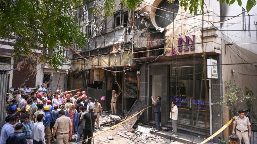 Delhi Malviya Nagar fire accident