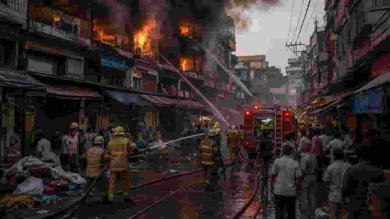 representative image of fire accident scene
