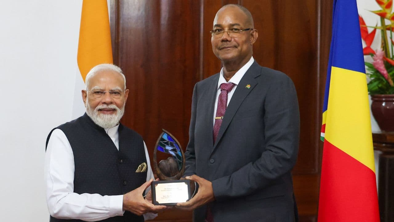 Seychelles award PM Modi guardian of blue horizon