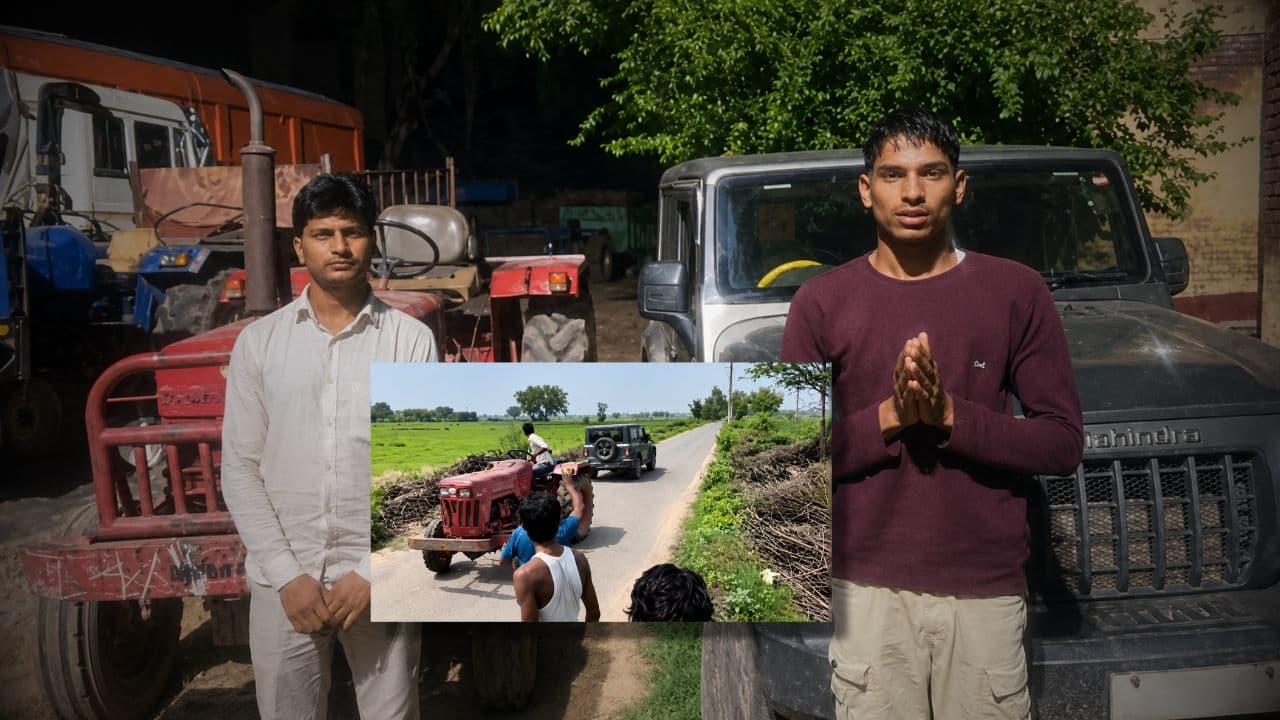 Police arrest driver seized vehicles of Thar and tractor Stunt