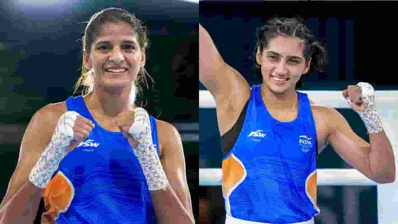 Preeti Pawar and jaismine lamboria won gold medal