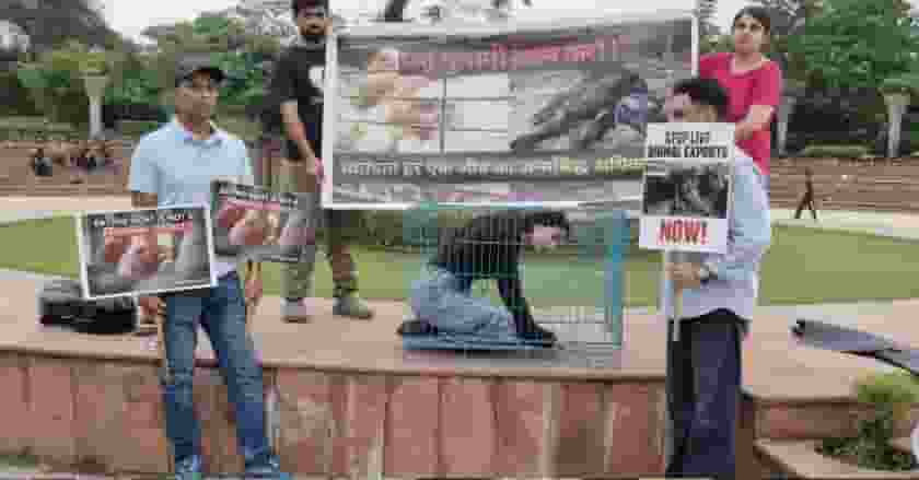 Protest in chandigarh