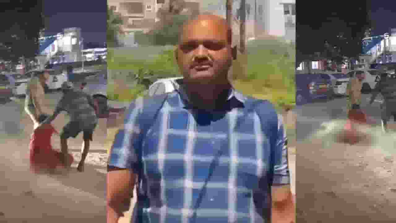 Hyderabad Home guard arrested who dragging woman