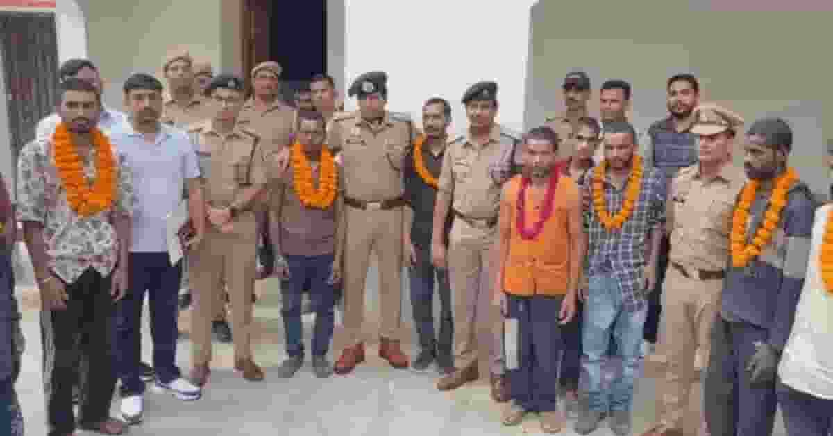 Up police rescued labourers
