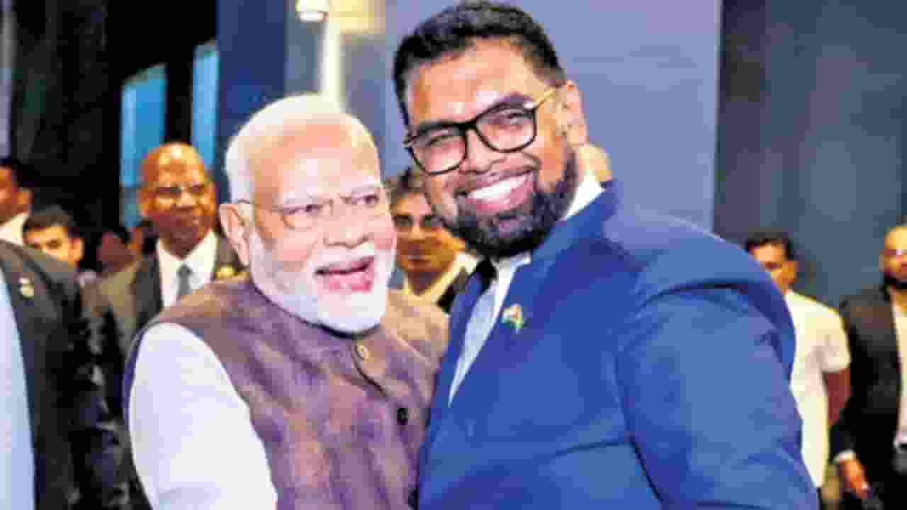 PM मोदी यूं ही नहीं गए गयाना, इसके पीछे भी एक रणनीति है PM Modi and guyana president mohammad irfaan ali : PTI