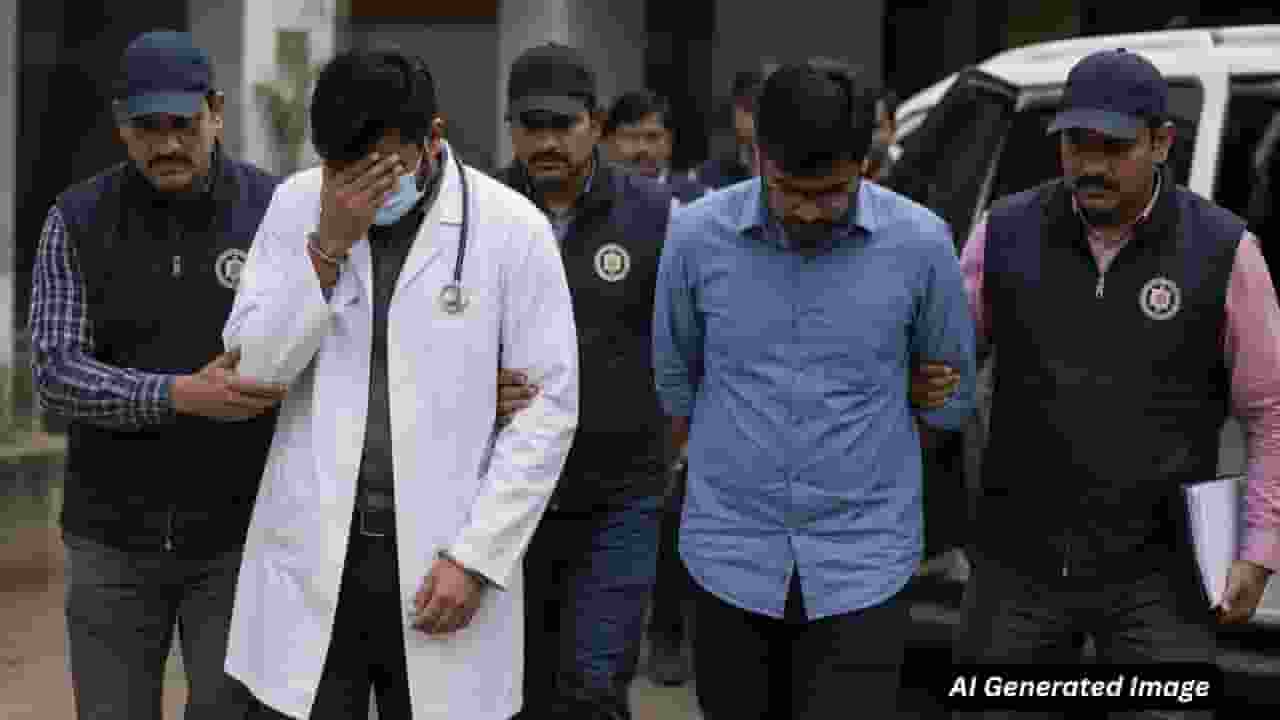 ai generated image of accused arrested in neet ug paper leak case