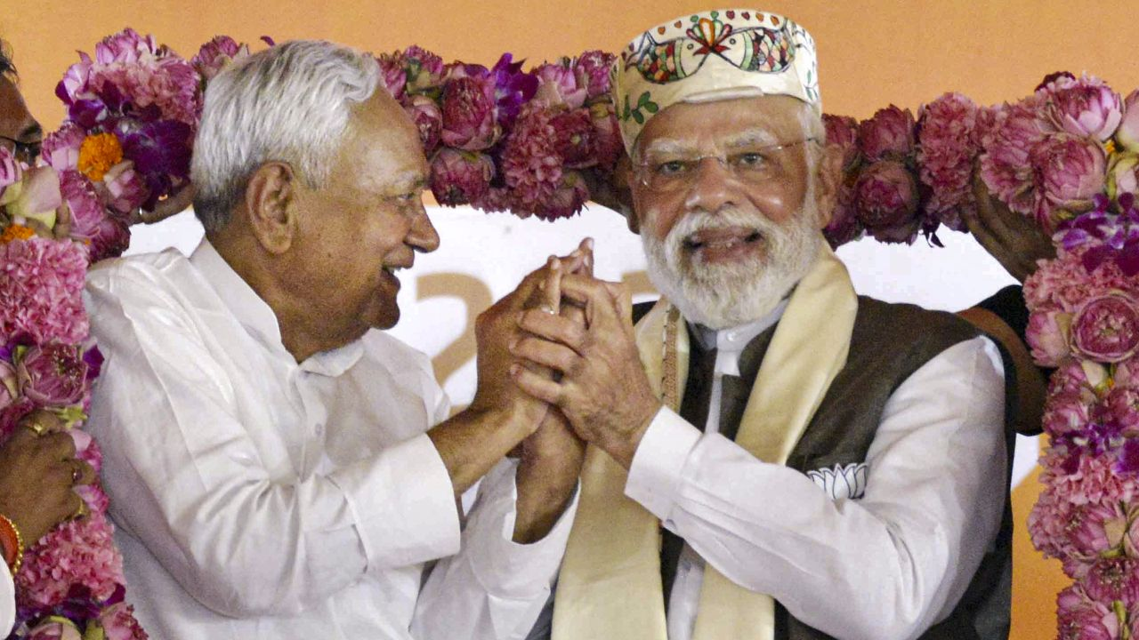 Nitish Kumar and Narendra Modi