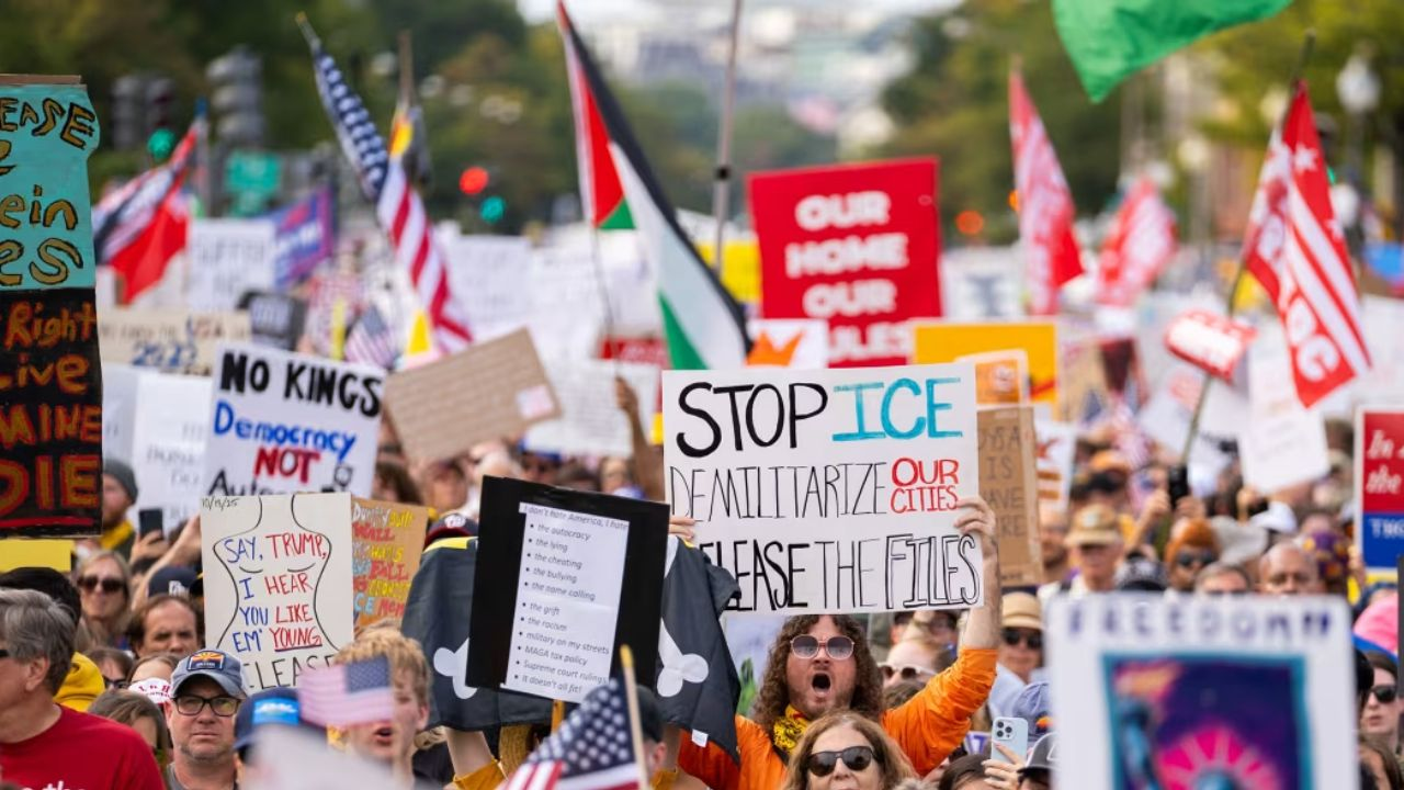 No Kings Protest in United States of America agains Donald Trump