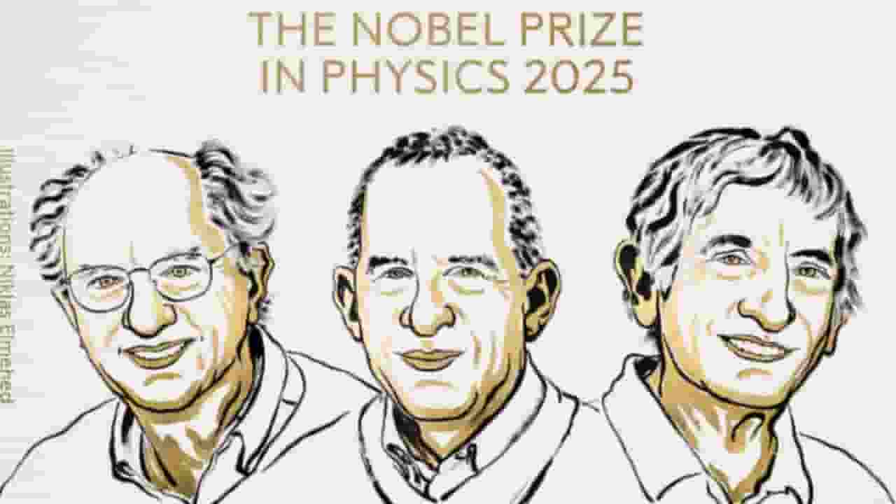 क्या है क्वांटम टनलिंग जिसके लिए मिला भौतिकी का नोबेल पुरस्कार? Jhon Clark, Michelle Devorate and jhon martinis । Photo Credit: X/@NobelPrize
