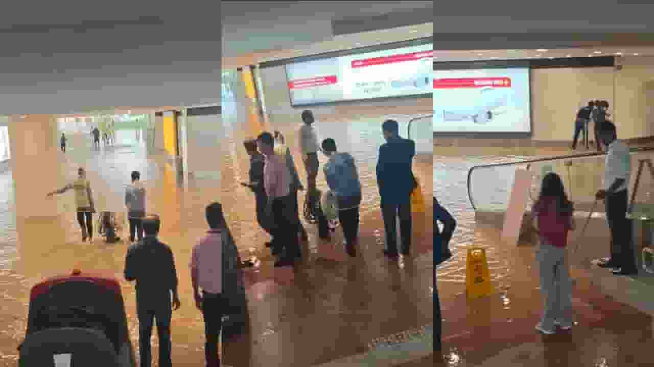 Noida international airport waterlogging