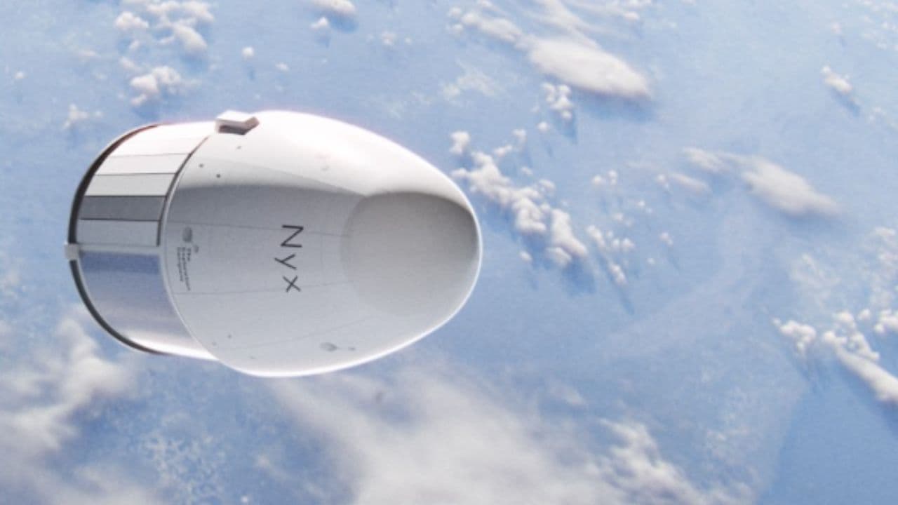 स्पेस में अस्थियों को ले जा रहा स्पेसशिप समुद्र में हुआ क्रैश Image of Nyx Capsule