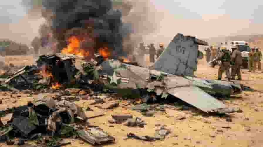 ai generated image of plane crash