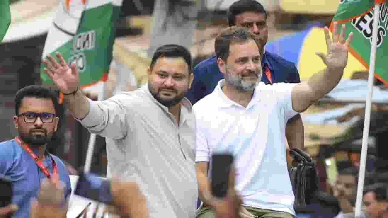 Tejashwi Yadav and Rahul Gandhi